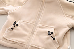 SSN040924-14 طقم شتوي تقيل مبطن بالكامل ( جكيت + بنطلون جينز مبطن )