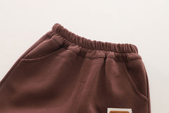 SSX220824-131 ترنج ولادي قطن تقيل دافي ربيعي خريفي قطعتين ( بلوزة+ جكيت)