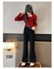 WZH191124-24 بنطلون خامة تقيلة خريفي شتوي