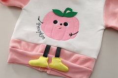 SSN040924-13 طقم بناتي شتوي مبطن فرو من الداخل قطعتين ( جكيت + بنطلون )