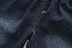 SSX220824-165 طقم ولادي ربيعي خريفي 3 قطع ( قميص +جكيت+ بنطلون جينز)