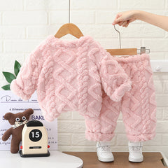 SSX220824-46 بجامة تقيلة كتير ليست فرو خفيف خامة ممتازة غسيل ولبس قطعتين ( جكيت + بنطلون)