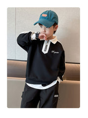 WZH301124-26 هودي ولادي قطن دافي