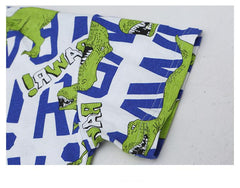 FU14042024-44 طقم ولادي صيفي ( بلوزة قطنية + بنطلون جينز + حزام وسط)