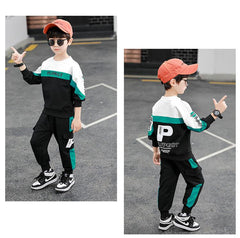 WZS040924-2 طقم سبورت قطن خريفي قطعتين ( بلوزة + بنطلون )