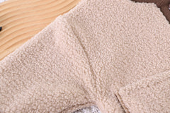 SSX220824-37 طقم ولادي شتوي مبطن فرو ( جكيت + بنطلون + لفحة)