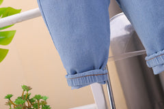 SSX220824-179 طقم ولادي 3 قطع ( قميص + جكيت صوف + بنطلون جينز )