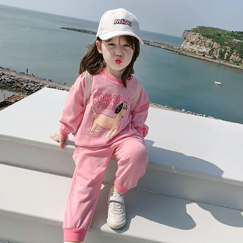 AO0505-34 طقم قطني سبورت قطعتين ( بلوزة + بنطلون )