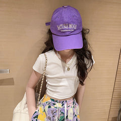 RM150424-12 طقم صيفي بناتي قطعتين ( بلوزة + بنطلون )