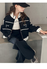 WZH191124-20 بدلة قطنية فخمة قطعتين ( جكيت + بنطلون) ربيعي خريفي