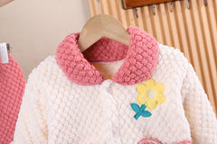 SSX220824-45 بجامة تقيلة جدا بناتي خامة ممتازة غسيل ولبس قطعتين ( جكيت + بنطلون)