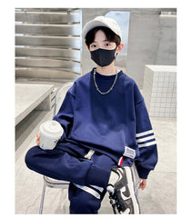 WZ261124-44 بدلة رياضية قطنية ربيعي خريفي قطعتين ( بلوزة + بنطلون)