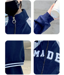 WZ261124-6 بدلة قطنية جودة ممتازة قطعتين ( جكيت + بنطلون)