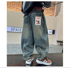 WZH301124-40 بنطلون جينز ولادي