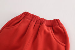 SSX220824-51 طقم ولادي شتوي تقيل مبطن فرو بالكامل قطعتين ( بلوزة + بنطلون) وعلى ظهر الطقم حقيبة