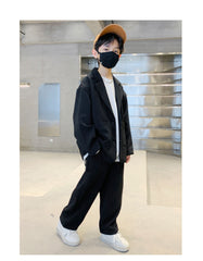 RM1227-26 طقم رسمي بجي قطعتين ( جكيت + بنطلون)