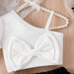 EU120424-40 طقم بناتي قطعتين ( بلوزة + تنورة )