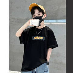 WZH301124-10 تيشيرت قطن أصلي ماركة ناروتو غسيل ولبس