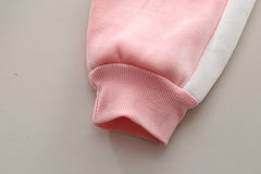 SSN040924-13 طقم بناتي شتوي مبطن فرو من الداخل قطعتين ( جكيت + بنطلون )