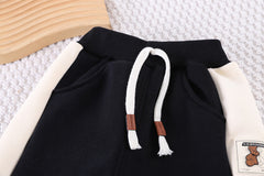 SSX220824-35 ترينج شتوي خريفي تقيل مبطن فرو قطعتين ( جكيت + بنطلون)