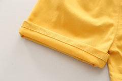 SSX220824-80 طقم صيفي 3 قطع ( بلوزة + شورت + شنتة)