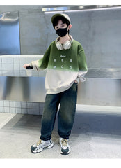 WZH301124-5 هودي ولادي قطن دافي