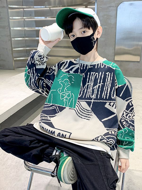 WZH301124-29 هودي ولادي قطن دافي ربيعي خريفي