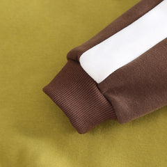 SSX220824-57 طقم ولادي شتوي تقيل مبطن فرو بالكامل قطعتين ( بلوزة + بنطلون)