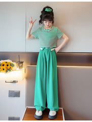 RM150424-6 طقم صيفي قطعتين ( بلوزة + بنطلون )