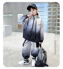 WZH301124-60  بدلة ربيعي صيفي خريفي ستان قطعتين ( جكيت + بنطلون)