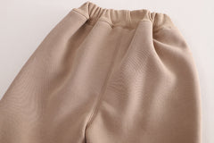 SSX220824-50 طقم شتوي مبطن فرو تقيل بالكامل قطعتين ( بلوزة + بنطلون)