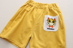 RM231223-14 طقم قطعتين ( بلوزة + شورت )