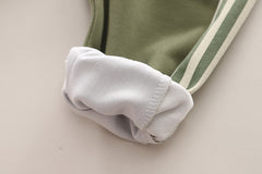 SSN040924-48 طقم تقيل خريفي ربيعي 4 قطع ( بلوزة + جكيت + حقيبة + بنطلون)