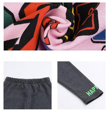 AS-2096G طقم سبورت قطني بالوان مميزة وخامة مريحة ( بلوزة فلو + فيزون)