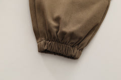 SSX220824-112 طقم ولادي خريفي ربيعي قطعتين ( بلوز قطنية + بنطلون كتان)