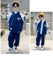 WZS040924-16 طقم سبورت شتوي مبطن فرو بالكامل قطعتين ( جكيت + بنطلون)