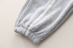 SSX220824-19 طقم ولادي شتوي تقيل مبطن فرو بالكامل قطعتين ( بلوزة + بنطلون)