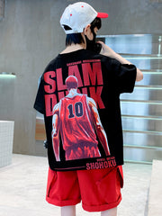 WZH301124-20 بردلة رياضية صيفية ماركة سلام دانك قطعتين ( بلوزة + شورت)