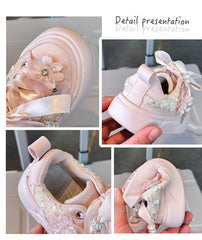 WDY260924-15 حذاء بناتي مورد فخم قالب مريح وطبي للمناسبات والاعياد