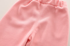 SSN040924-64 طقم بناتي ميكي قطن دافي خريفي ربيعي قطعتين ( بلوزة + بنطلون)