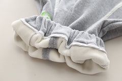 SSX220824-19 طقم ولادي شتوي تقيل مبطن فرو بالكامل قطعتين ( بلوزة + بنطلون)