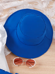 EU120424-28 طقم بناتي 3 قطع ( بلوزة + شورت + طاقية)