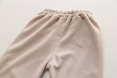 SSN040924-6 طقم بناتي قطعتين قطن خريفي ربيعي دافي ( بلوزة + بنطلون)