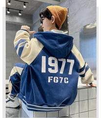 WZS040924-16 طقم سبورت شتوي مبطن فرو بالكامل قطعتين ( جكيت + بنطلون)