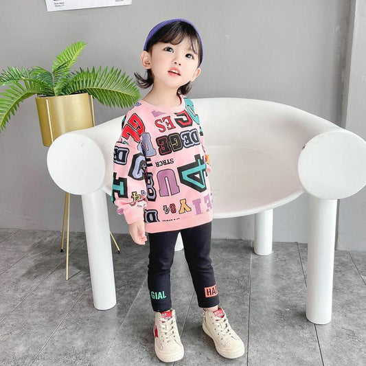 AS-2096G طقم سبورت قطني بالوان مميزة وخامة مريحة ( بلوزة فلو + فيزون)