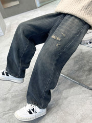 WZH301124-45 بنطلون ولادي جينز