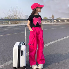 RM150424-20 طقم بناتي قطعتين ( بلوزة + بنطلون)