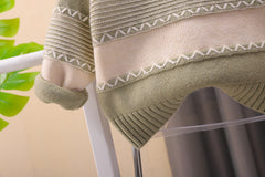 طقم قطعتين ( بلوزة صوف تقيل + بنطلون ) SSX220824-171