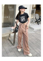 RM150424-22 طقم بناتي صيفي قطعتين ( بلوزة + بنطلون)