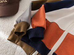 SSX220824-121 بدلة 3 قطع قطن  خريفي ربيعي دافي ( بلوزة + جكيت + بنطلون)